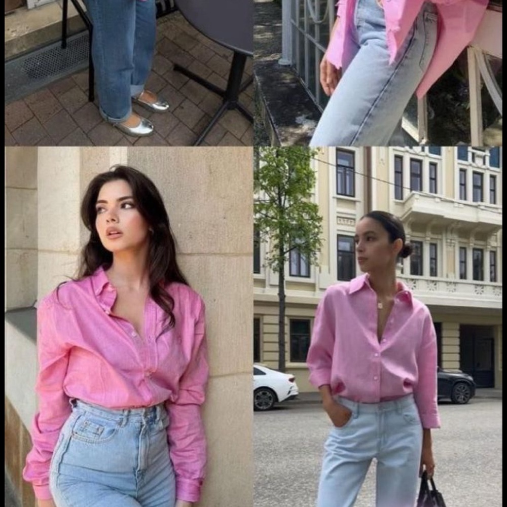Pink Ralph Lauren long sleeve button up